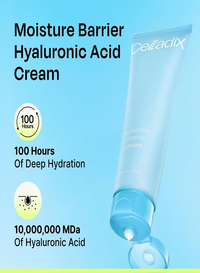 Celladix Hyaluronic Intense Cream – 95% Pure Hyaluronic Acid with Niacinamide & Panthenol – 100 Hours of Hydration, Barrier Strengthening Care for Smooth, Radiant Skin – Korean Skincare, 2.70 Fl Oz - Image 4